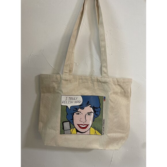 Public Radio NPR Tote Bag Susan Stamberg Stam-bag Mothers Collectible Limited ED - Picture 2 of 6
